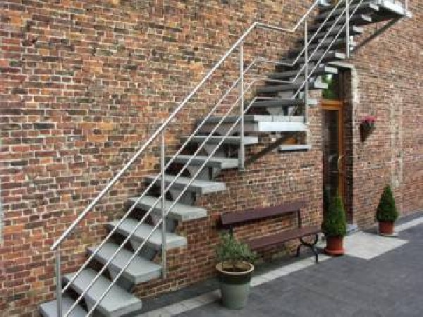 escalier extérieur en aluminium model spirwill